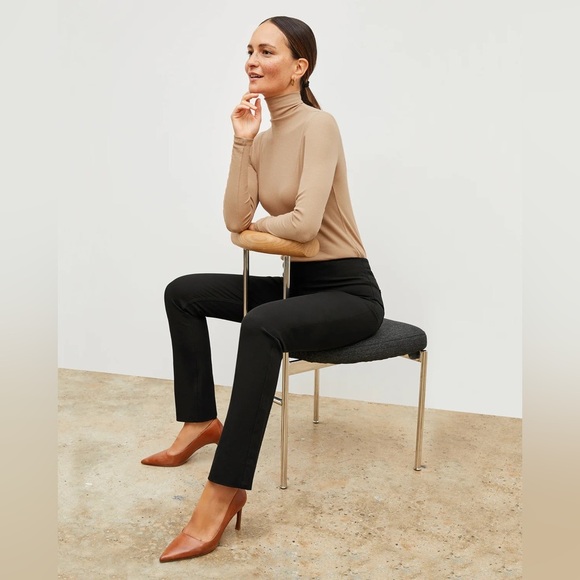 MM Lafleur The hockley jean pants- better than denim in INK navy blue size 12 - Picture 5 of 11